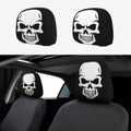 2-Pack Halloween Skull Car Headrest Covers – Universal Fit Car Headrest Cover HIP 1