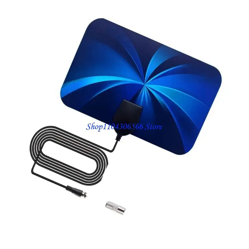 Portable 4K HDTV Antenna – 360° Reception, 50-Mile Range HDTV Antenna HIP