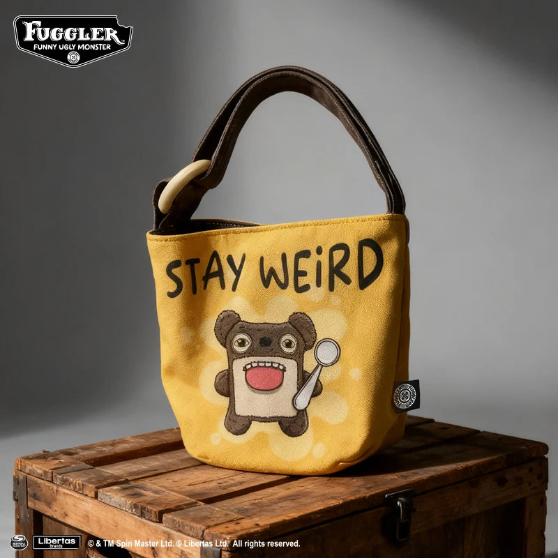 Fuggler Plush Monster Bucket Bag – Ugly Cute Handbag Gift Plush Monster Handbag HIP