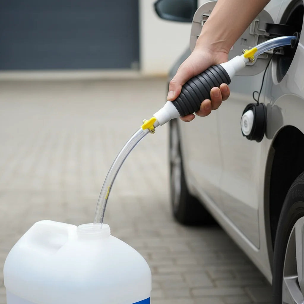 2M PVC Manual Fuel Transfer Pump for Diesel Siphon Pump with Hose for Fuel Oil Transfer Injector Suction Pipe Accessories HIP