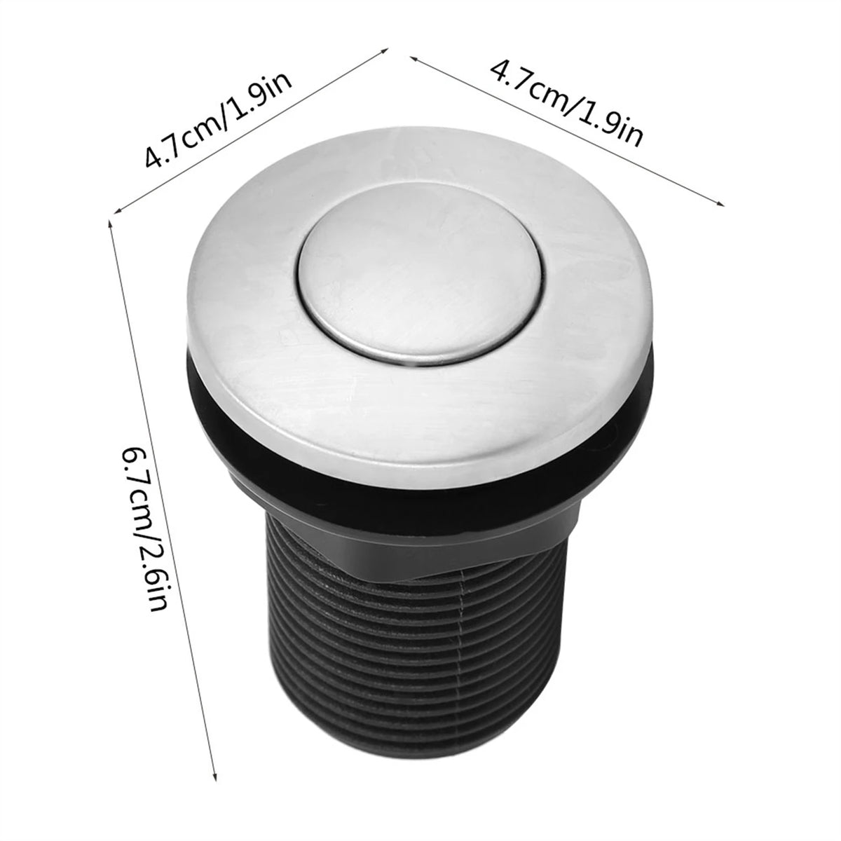 Self lock Air Switch Garbage Scrap 32mm Air Switch Automatic Selflock Button Pneumatic Air Hose Kit HIP