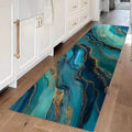 Gold Marble Hallway Runner Rug – Non-Slip & Washable Hallway Runner Rug HIP 4 40x120cm-Felt