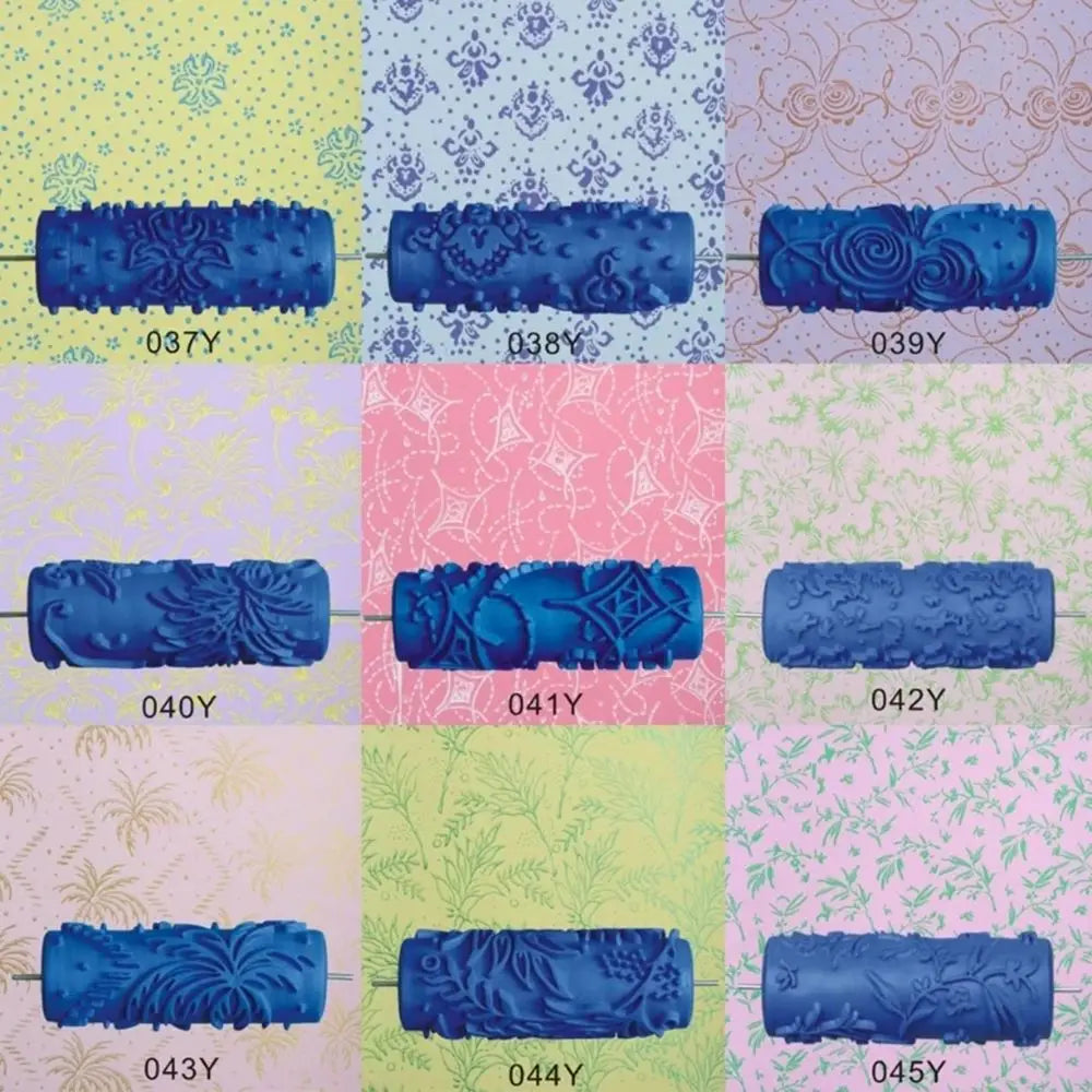 DIY Texture Grain Paint Roller – Wall Pattern Decorating Tool Decorative Paint Roller HIP