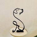 Wrought Iron Abstract Dog Sculpture – Metal Animal Figurine Metal Dog Sculpture HIP 5