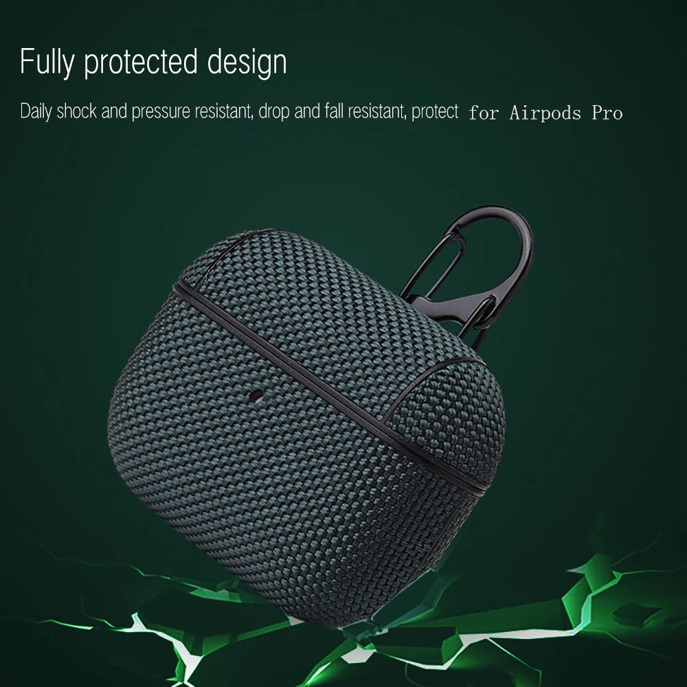 Nylon Fabric AirPods Case – Pro 1&2, AirPods 1 2 3 Shockproof Earphone Case HIP