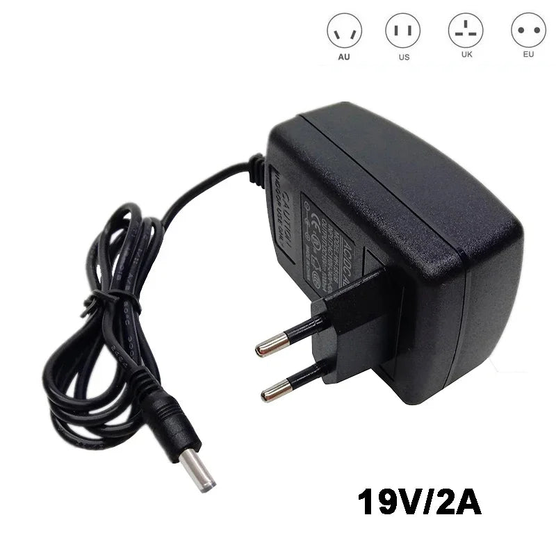 38W 19V 2A AC/DC Power Adapter – EU US UK AU Plug, 5.5mm AC/DC Power Adapter HIP UK