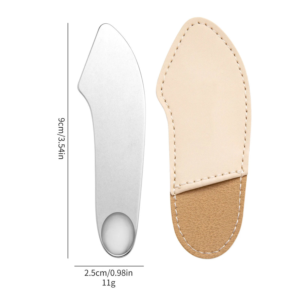 Stainless Steel Foundation Spatula Mask and Eye Cream Spoons Multi-functional Facial Scraping Metal Beauty & Skin Care Tools Set HIP Sanded And Bag-2pcs