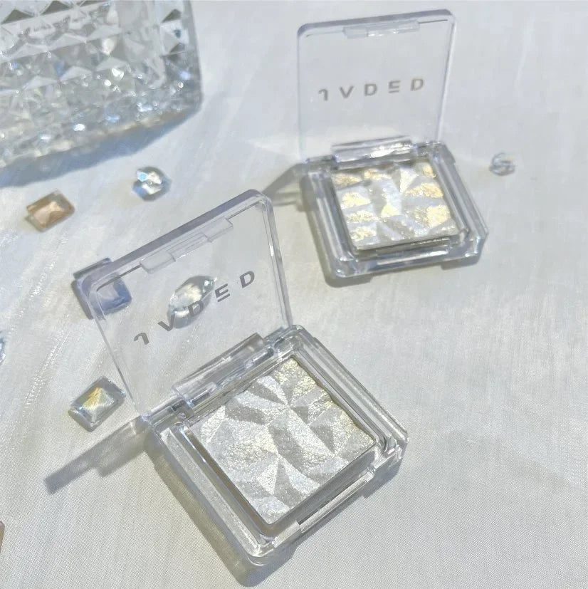 Highlighter Eyeshadow Palette Monochrome Diamond Sparkling Fine Shimmer Sequin Pearly Chameleon 3D Eye Shadow Pigment Contour HIP 01-1pc