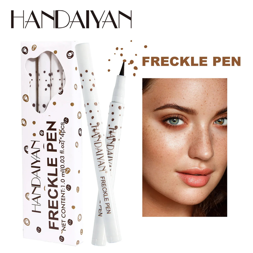 Handaiyan 4-Pc Fake Freckle Pen Set – Sunkissed Dot Tint Freckle Makeup Pen HIP