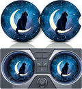 2-Pack Moon Cat Car Cup Holder Coasters – Anti-Slip Neoprene Car Cup Coasters HIP 1 Ceramic Cork