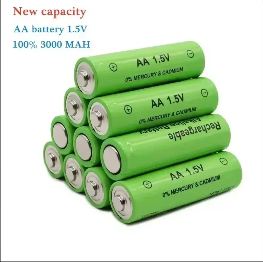 NDNNAS AA 3000mAh 1.5V Rechargeable Batteries | 1000 Cycles Rechargeable AA Batteries HIP