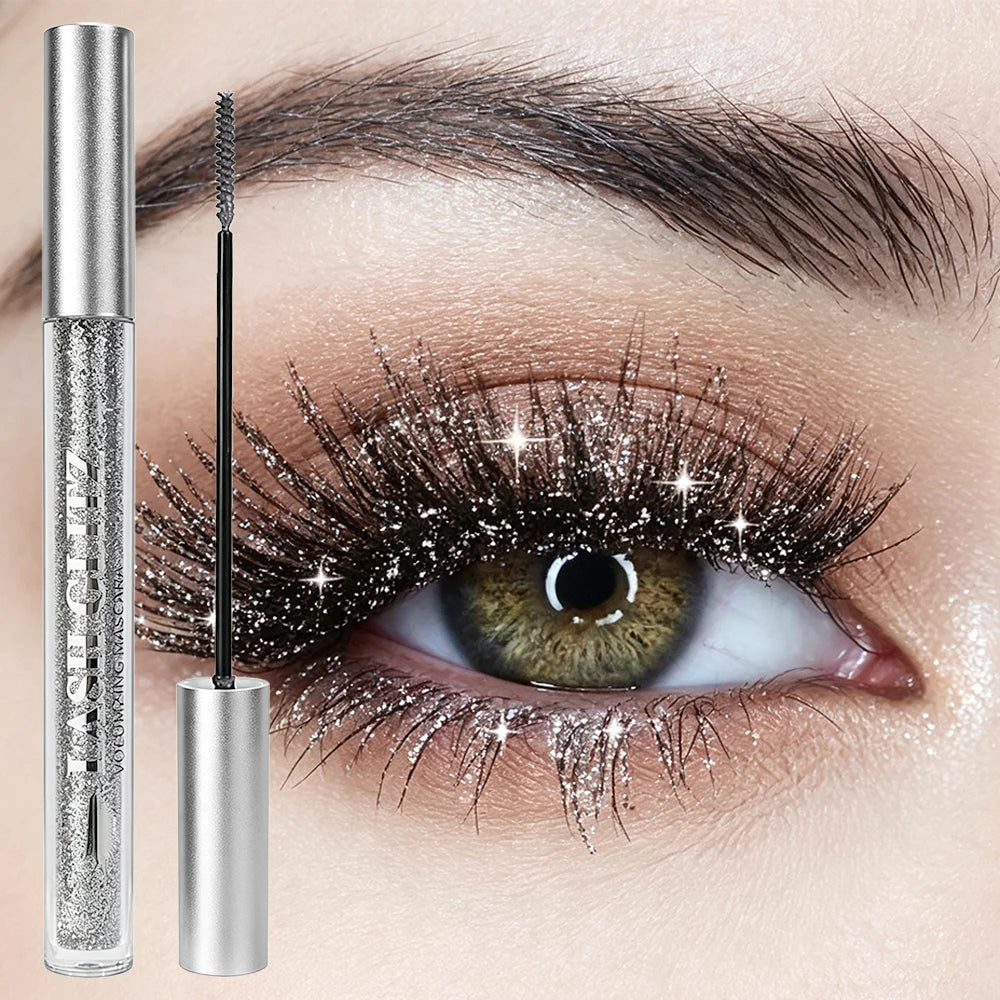 Diamond Glitter Mascara Waterproof Silver Sparkling | JUJU Dream Glitter Mascara HIP