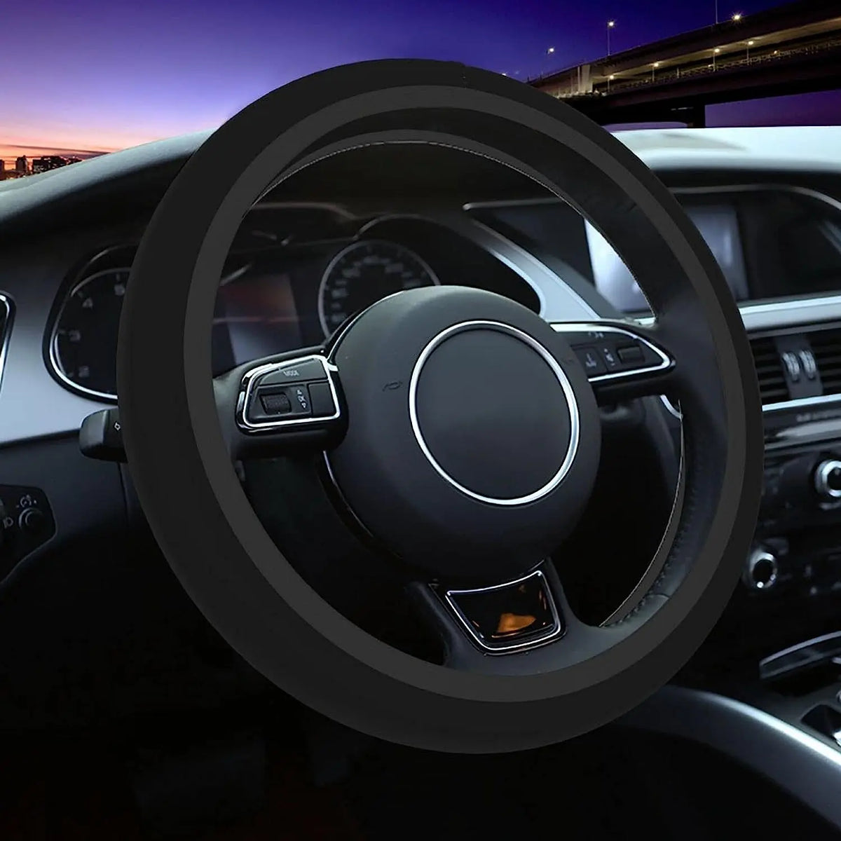 Custom Steering Wheel Cover – Personalized Anti-Slip 15 Inch Steering Wheel Cover HIP