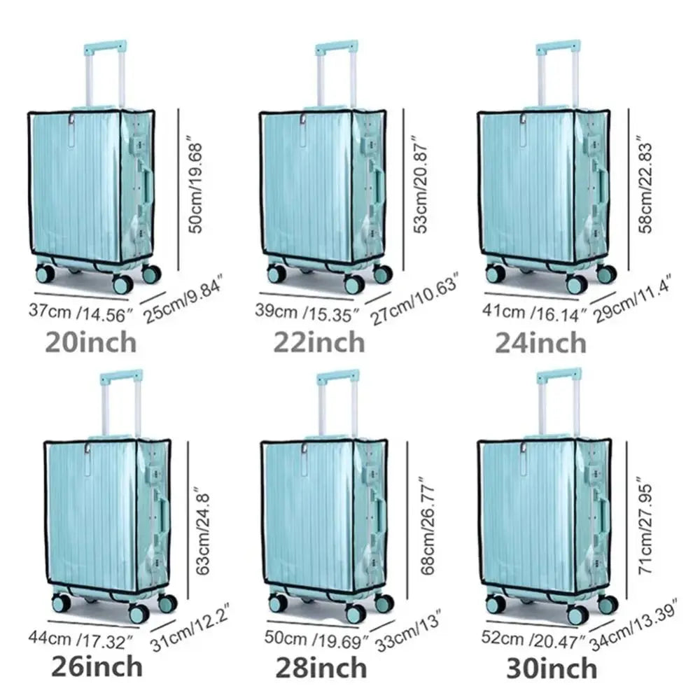 PVC Clear Luggage Cover Protector – Fits 18 to 30 Inch Luggage Protector Cover HIP