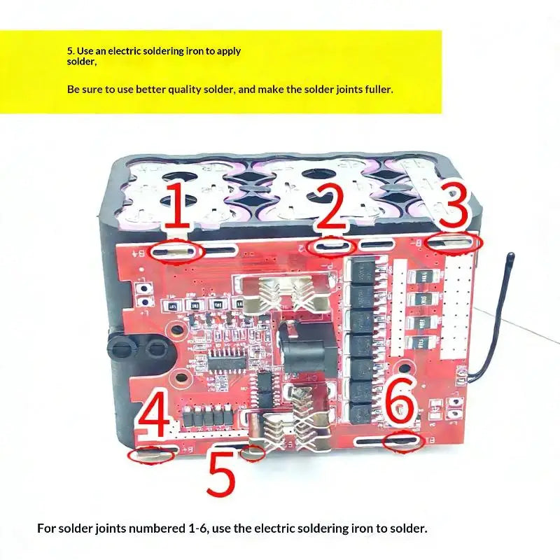 21V 7MOS Li-Battery Protection Board for Electric Tools Battery Protection Board HIP one size