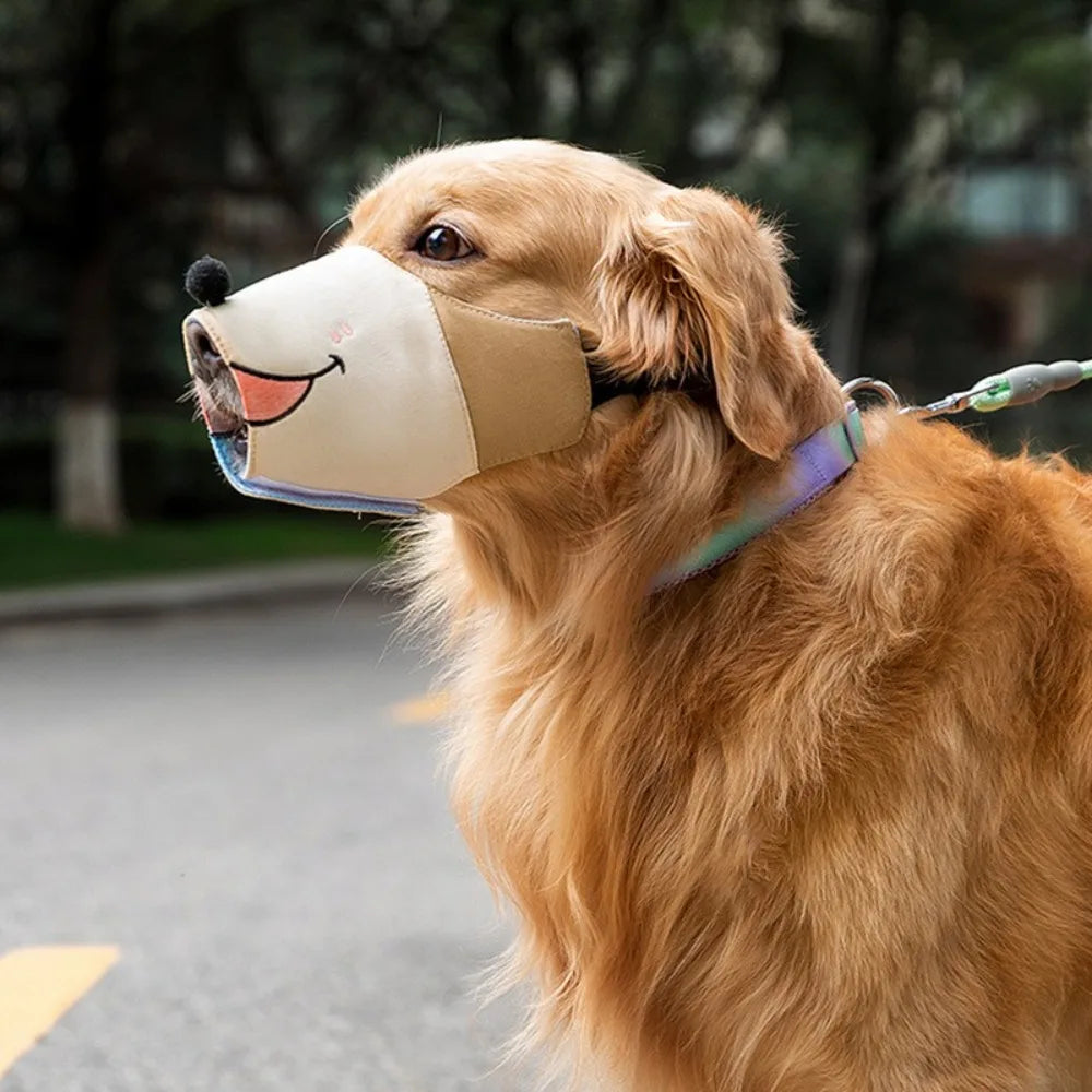 Soft Adjustable Breathable Dog Muzzle – Anti-Bite & Bark Dog Muzzle HIP