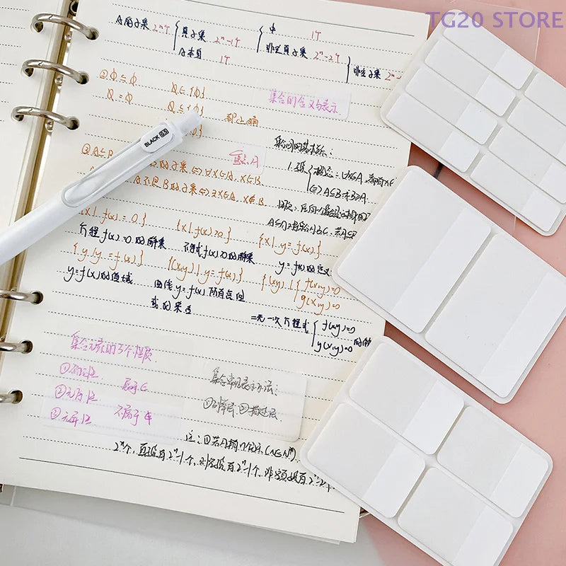 Transparent Frosted Label Stickers – DIY Index Sticky Notes Label Stickers HIP