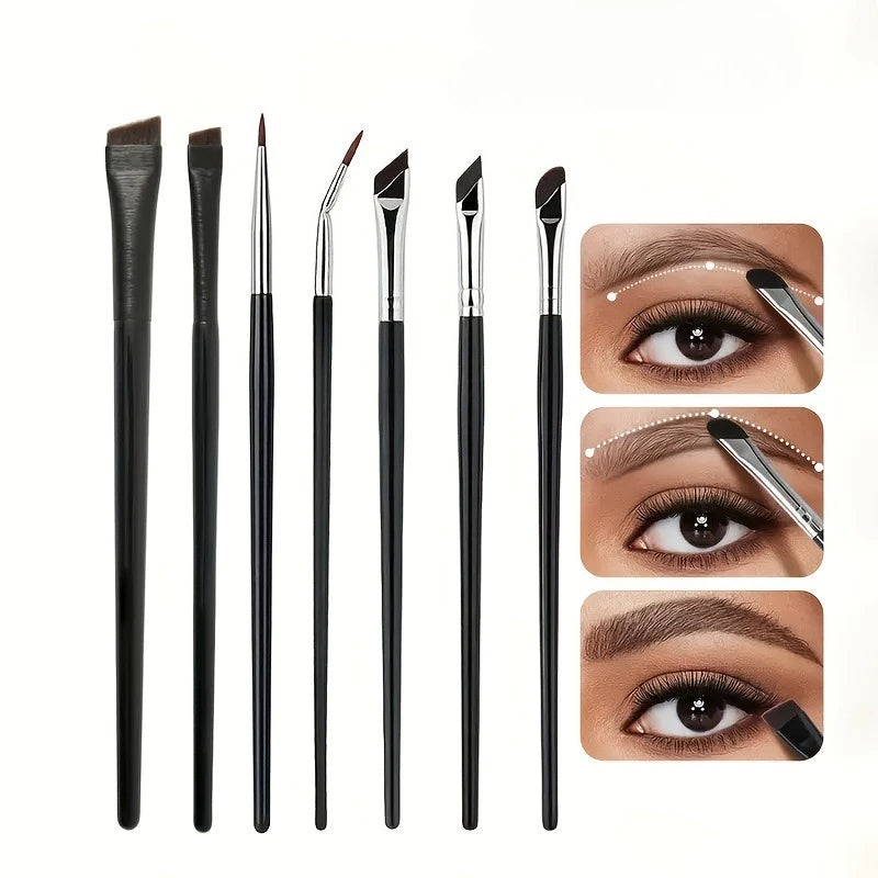 Sickle Eyeliner Brush Eyeshadow Blade Brush Detail Brush Diagonal Eyebrow Brushes Undereyelid To Sleeping Silkworm Makeup Tools HIP