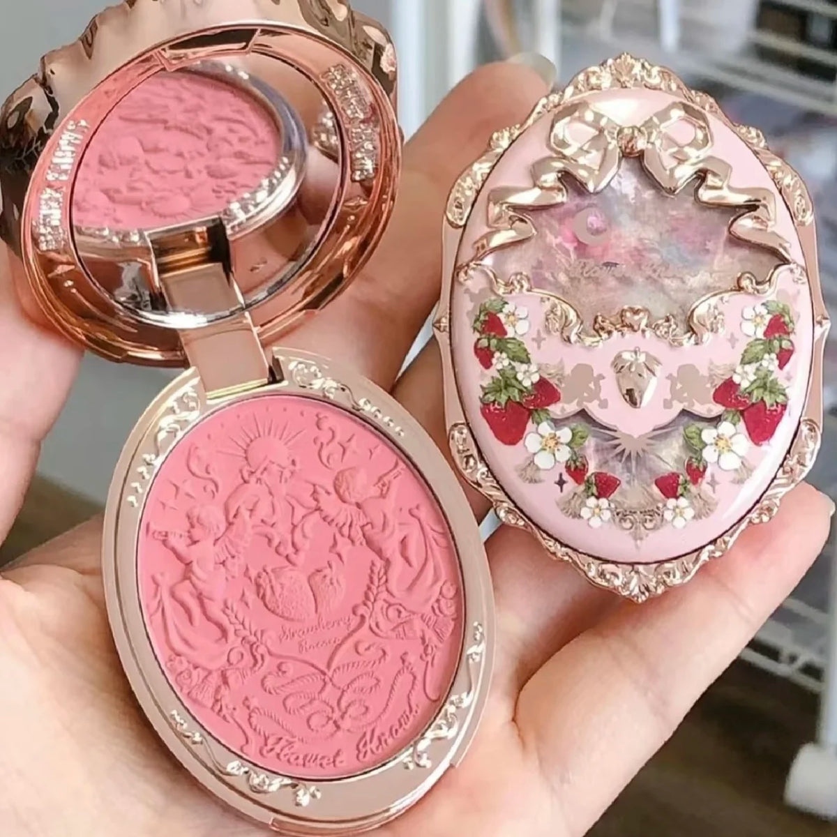 Flower Knows Tri-Color Gradient Matte Blush Powder – 5g Gradient Matte Blush HIP