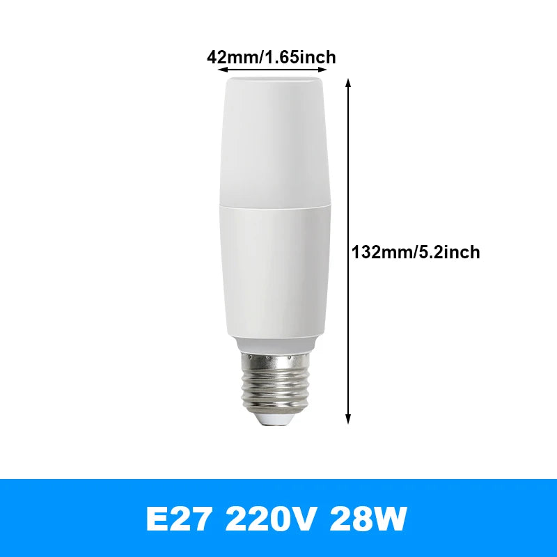 10-Pack E27 LED Globe Bulbs 9W–38W | Energy Saving YNL LED Globe Bulbs HIP 28W Cold Light