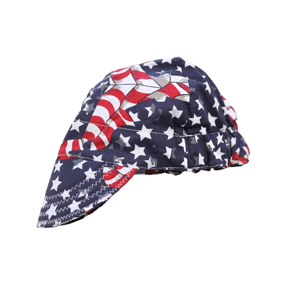 Anti-scalding Hat Work Cap Protective Welding Hat Flame Retardant Fire Resistant Head Bandana Type Labor Insurance Welder HIP D