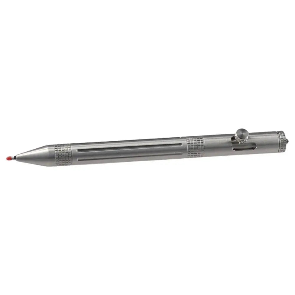 Stainless Steel Bolt Action Pen – Silver & Black Ink | HIP Bolt Action Pen HIP