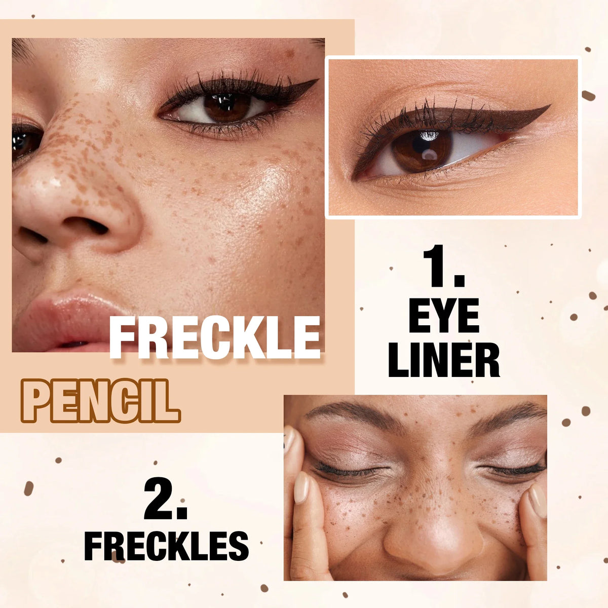 Handaiyan Double-Head Freckle Stamp Pen & Eyeliner – Waterproof Freckle Stamp Eyeliner HIP