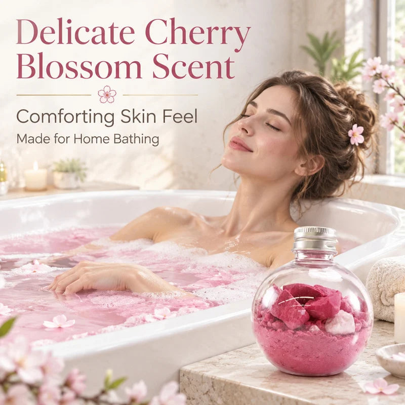 Cherry Blossom Bath Salts – Mineral Soak & Aromatherapy Mineral Bath Salts HIP
