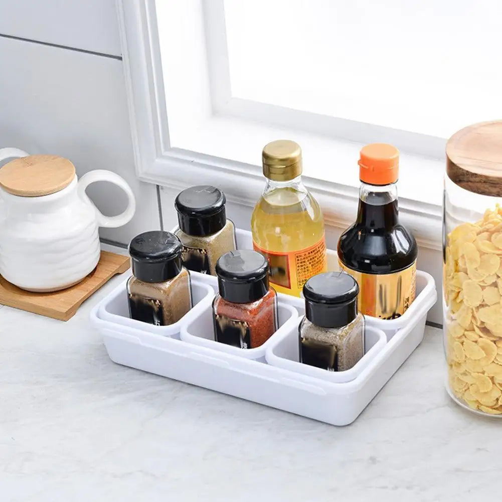 8pc/set Kitchen Bathroom Storage Trays Sundries Jewellery Holder Closet Cover Make Up Organizer Box Storage Drawer Storage Box HIP