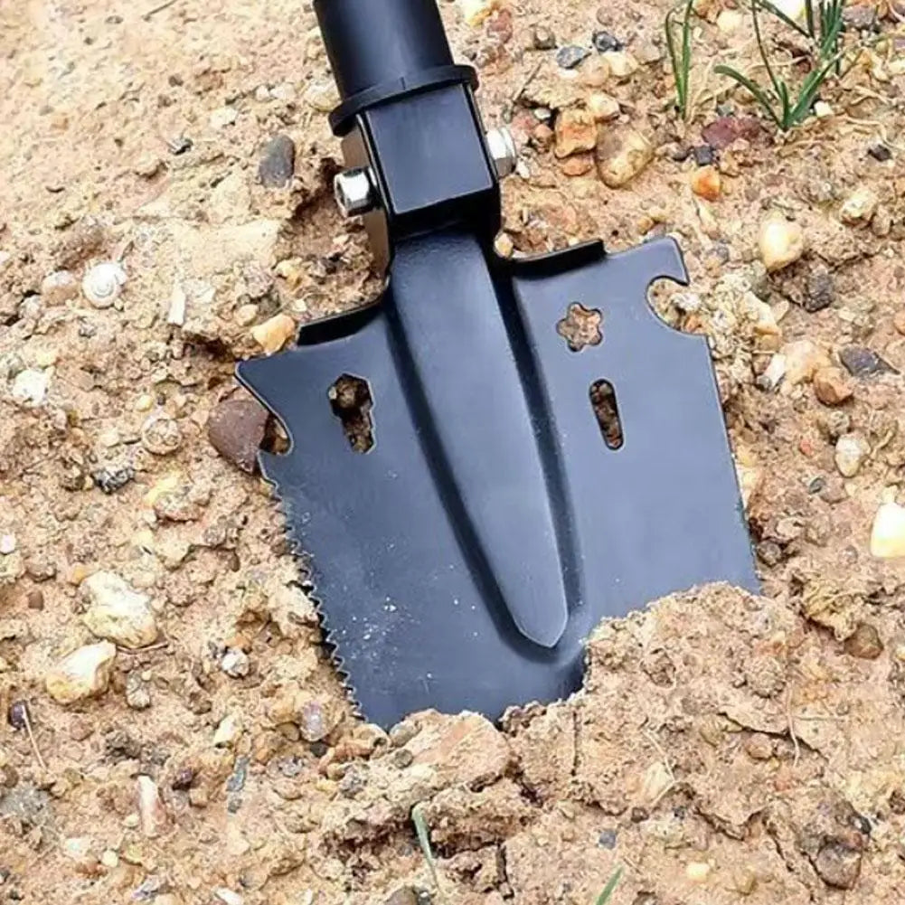 Thickened Military Folding Shovel Portable Survival Spade With Saw Bottle Opener Heavy Duty Steel Entrenching Tool For Off Road HIP