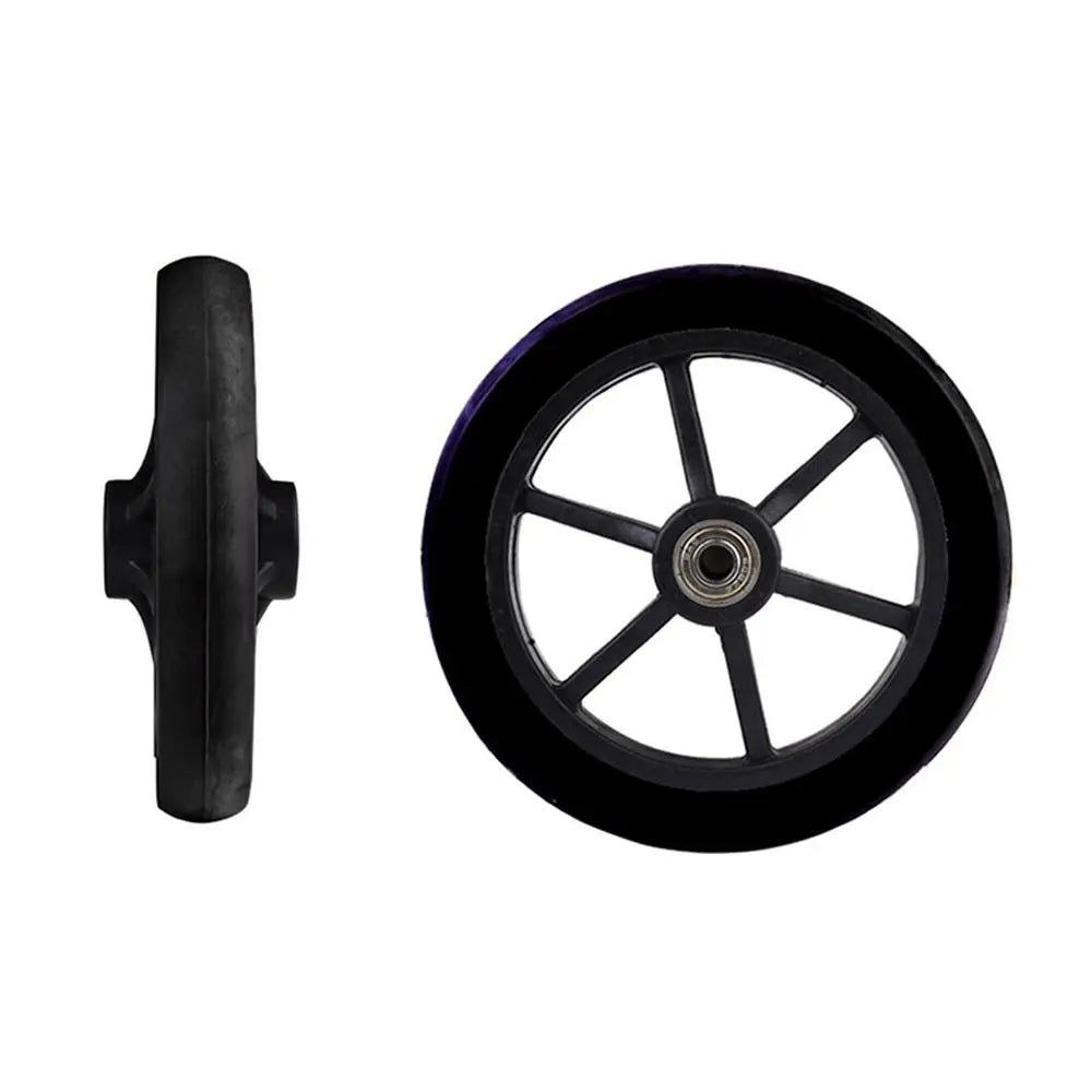 6/7/8 Inch Wheelchair Front Castor Solid Tire Replacement Wheel Wheelchair Castor Wheel HIP 6inch-Black