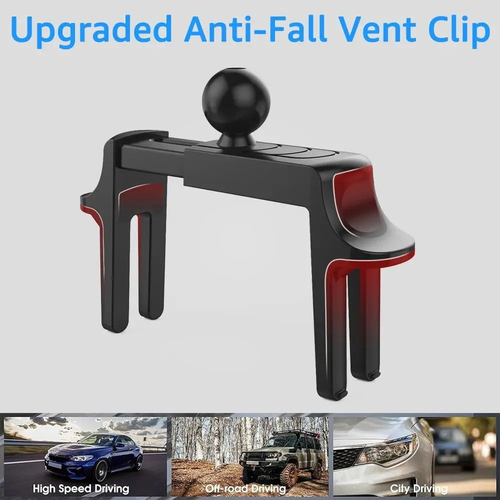 Universal Round Air Vent Car Phone Mount – 17mm Ball Head Car Phone Mount HIP