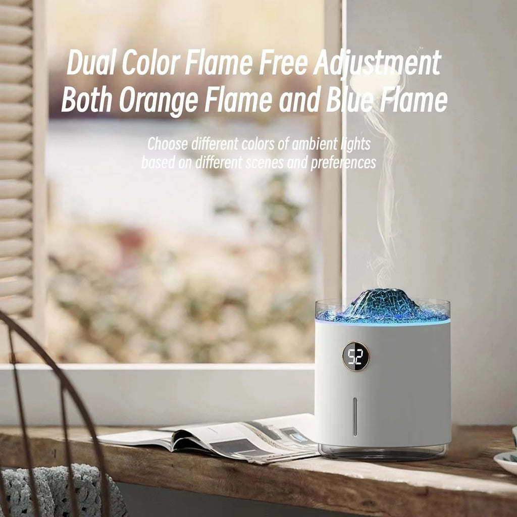 350ml Volcano Flame USB Humidifier & Aroma Diffuser | HIP Ultrasonic Humidifier Diffuser HIP