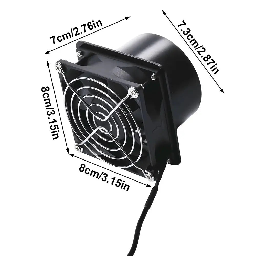 USB Adjustable Speed Exhaust Fan with Duct Pipe – Mini Fume Extractor USB Exhaust Fan HIP