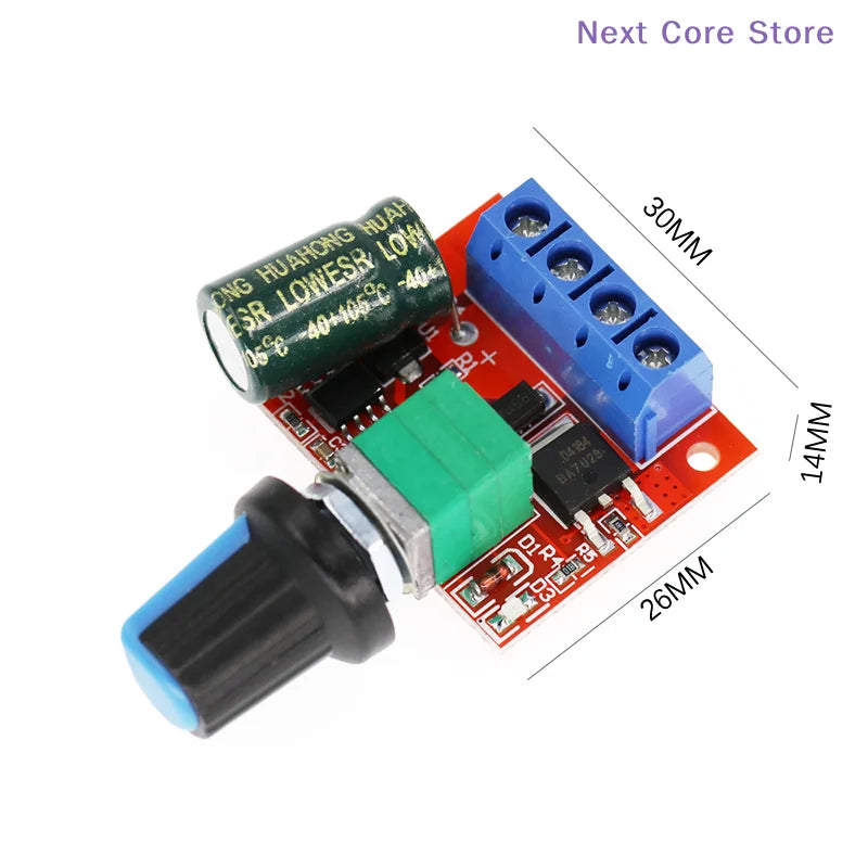 PWM DC Motor Speed Controller 5V–35V Adjustable Module Motor Speed Controller HIP