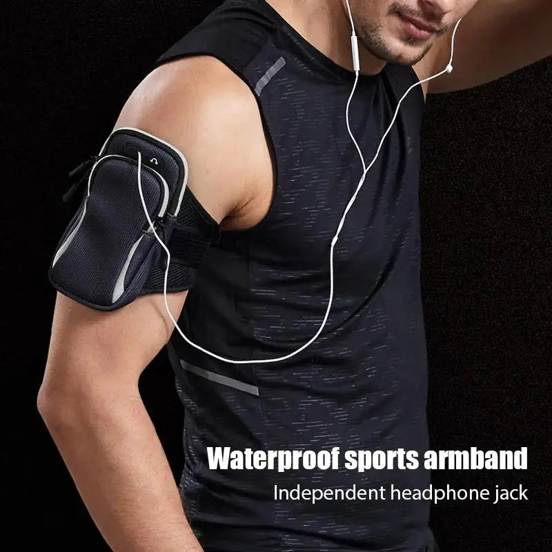 Universal Running Phone Armband – Waterproof with Headphone Jack Running Phone Armband HIP