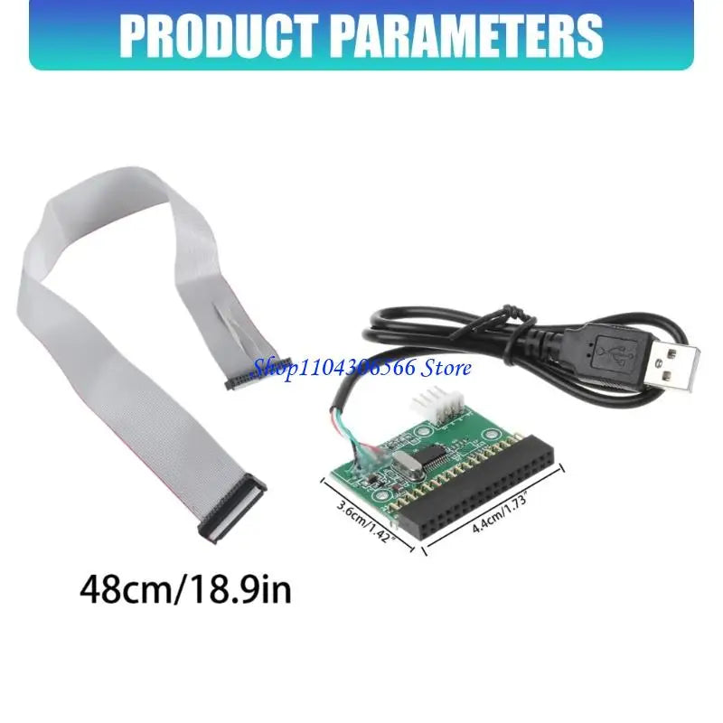 Retro Floppy Drive USB Adapter – 34P Interface & Cable Floppy Drive USB Adapter HIP