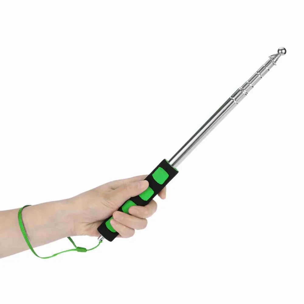 2m Telescopic Flag Pole – Stainless Steel Tour Guide Stick Telescopic Guide Pole HIP