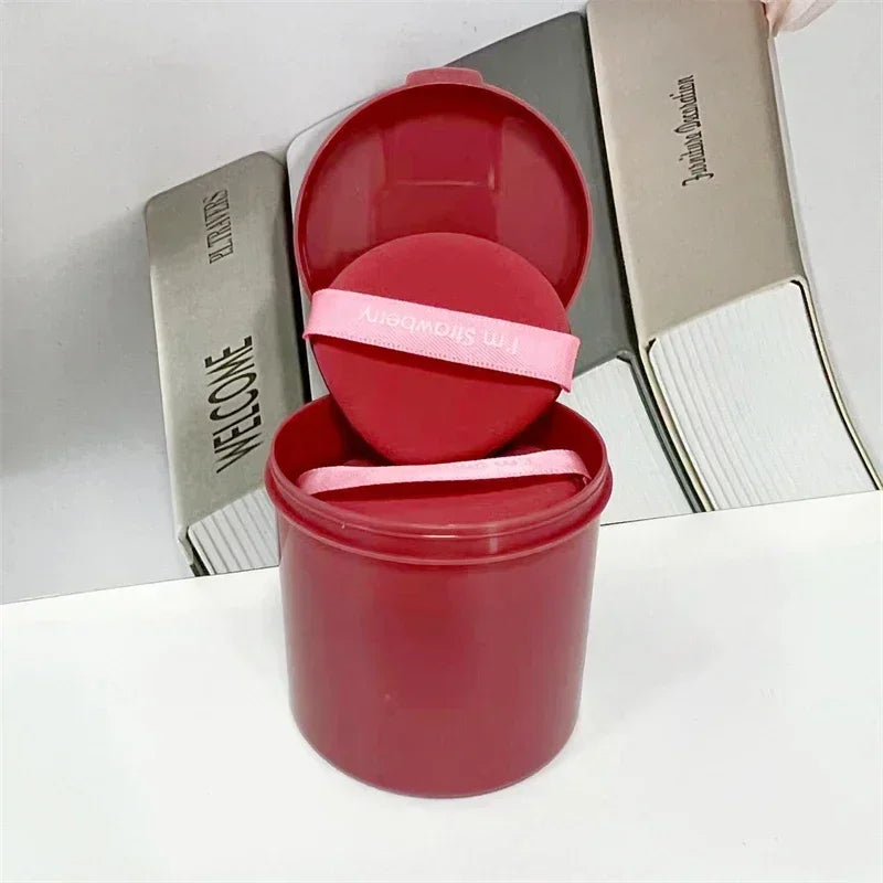 7Pcs/box Strawberry Cosmetic Puff Set Double Side Women Soft Makeup Sponge Beauty Make Up Powder Tools For Women Gift HIP Red-Water Drop