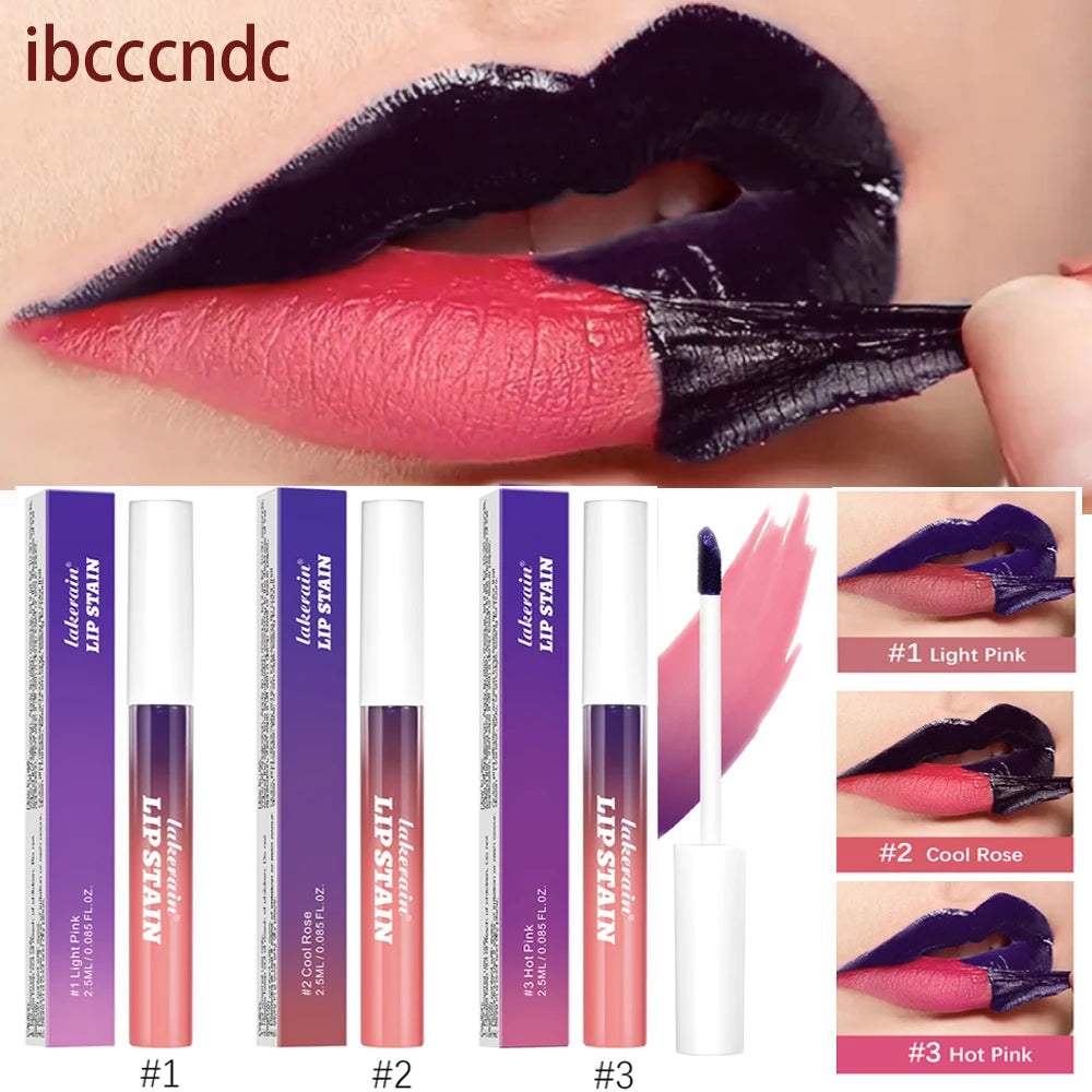 Long Lasting Waterproof Peel Off Lip Stain Lip Tint Transfer Proof Non-stick Cup Matte Reveal Lip Stain Cosmetics for Women HIP