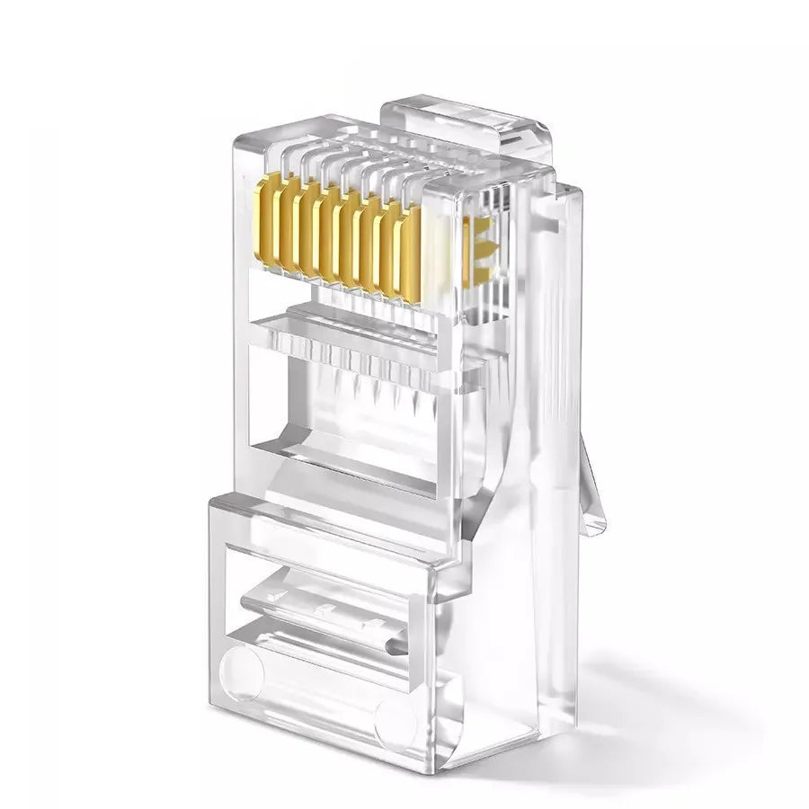 RJ45 Cat6/Cat6e Gold-Plated Network Connector Plugs 20/50/100pk Network Connector Plug HIP