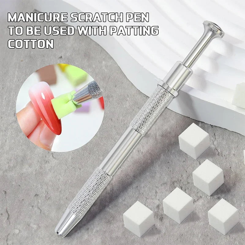50Pcs Square Nail Art Sponge Set Gradient Nail Brushes Gel Polish Design Nail Sponge Grab Pen Manicure Supplies 229w HIP