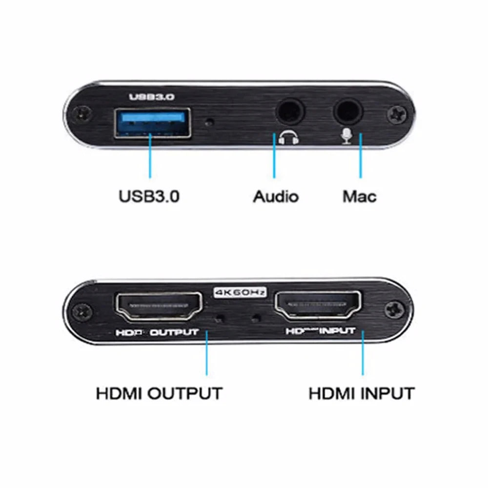 4K 1080p 60fps HD Video Capture Card – USB 3.0 Streaming Video Capture Card HIP