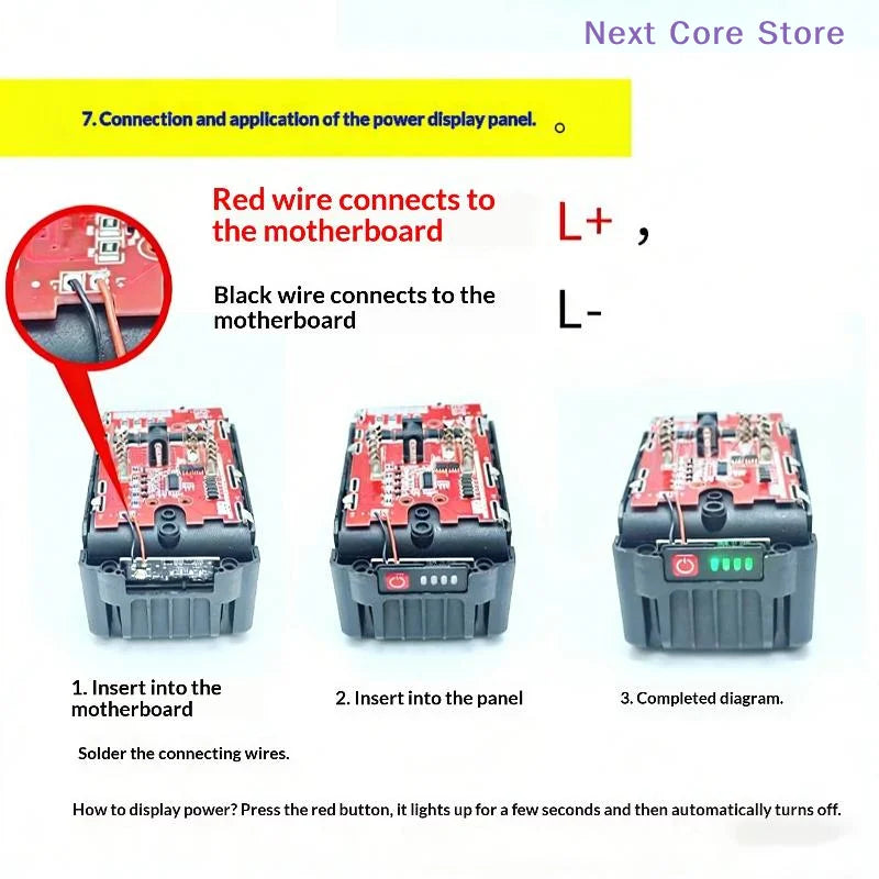 21V 7MOS Li-Battery Protection Board for Electric Tools Battery Protection Board HIP