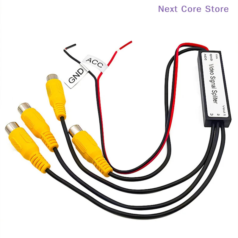 CVBS & AHD 720P Car Video Signal Splitter – 1 In 3 Out Car Video Splitter HIP