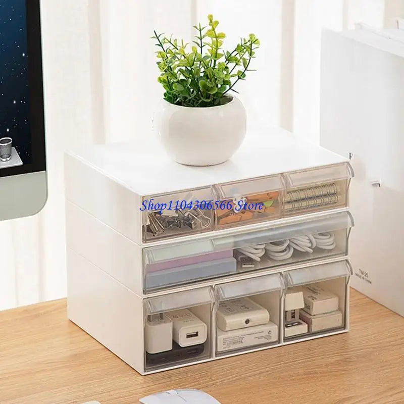 Stackable Desktop Drawer Storage Box – Desk Organiser Desktop Storage Organiser HIP