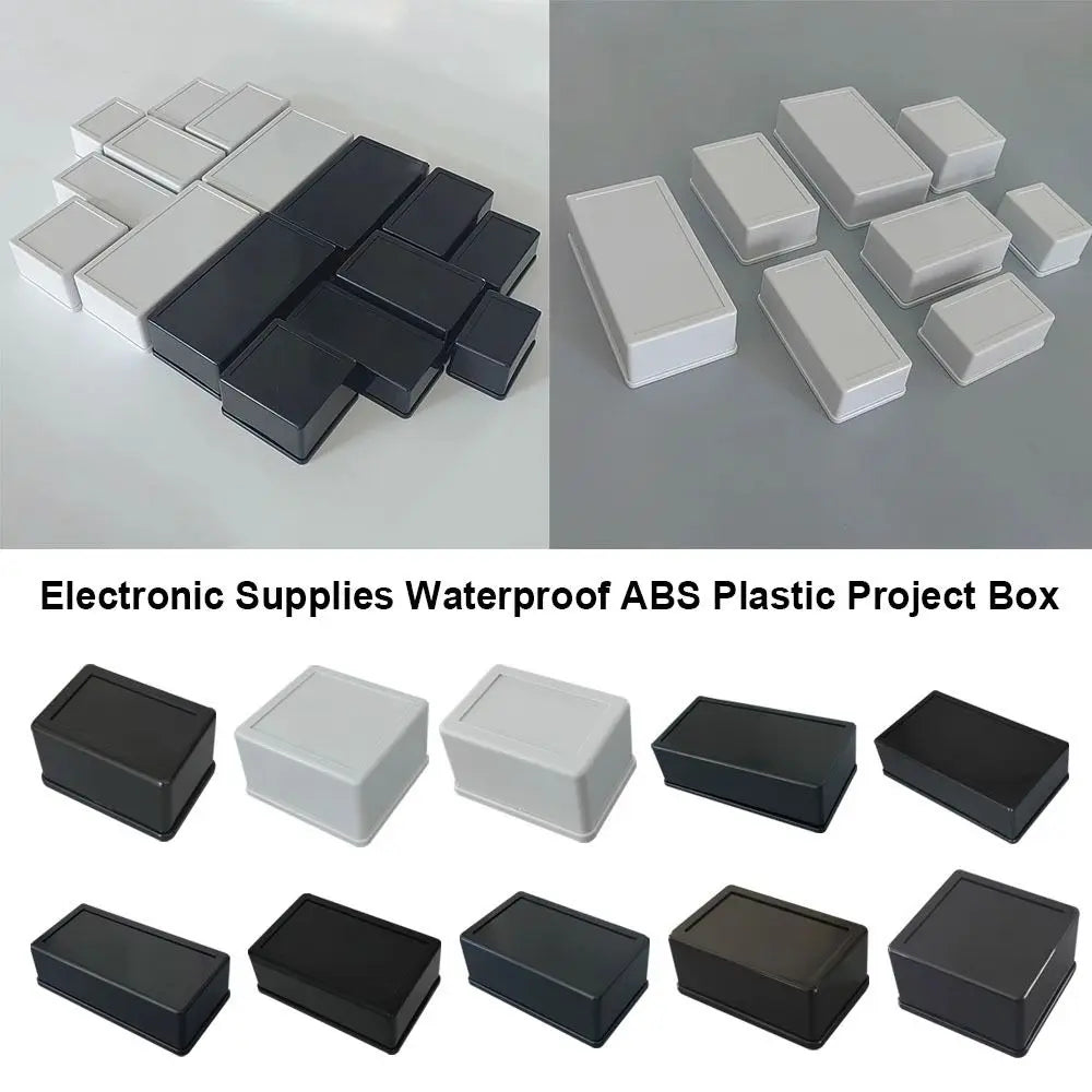 Waterproof ABS Plastic Project Enclosure Box – 10 Sizes Electronics Enclosure Box HIP