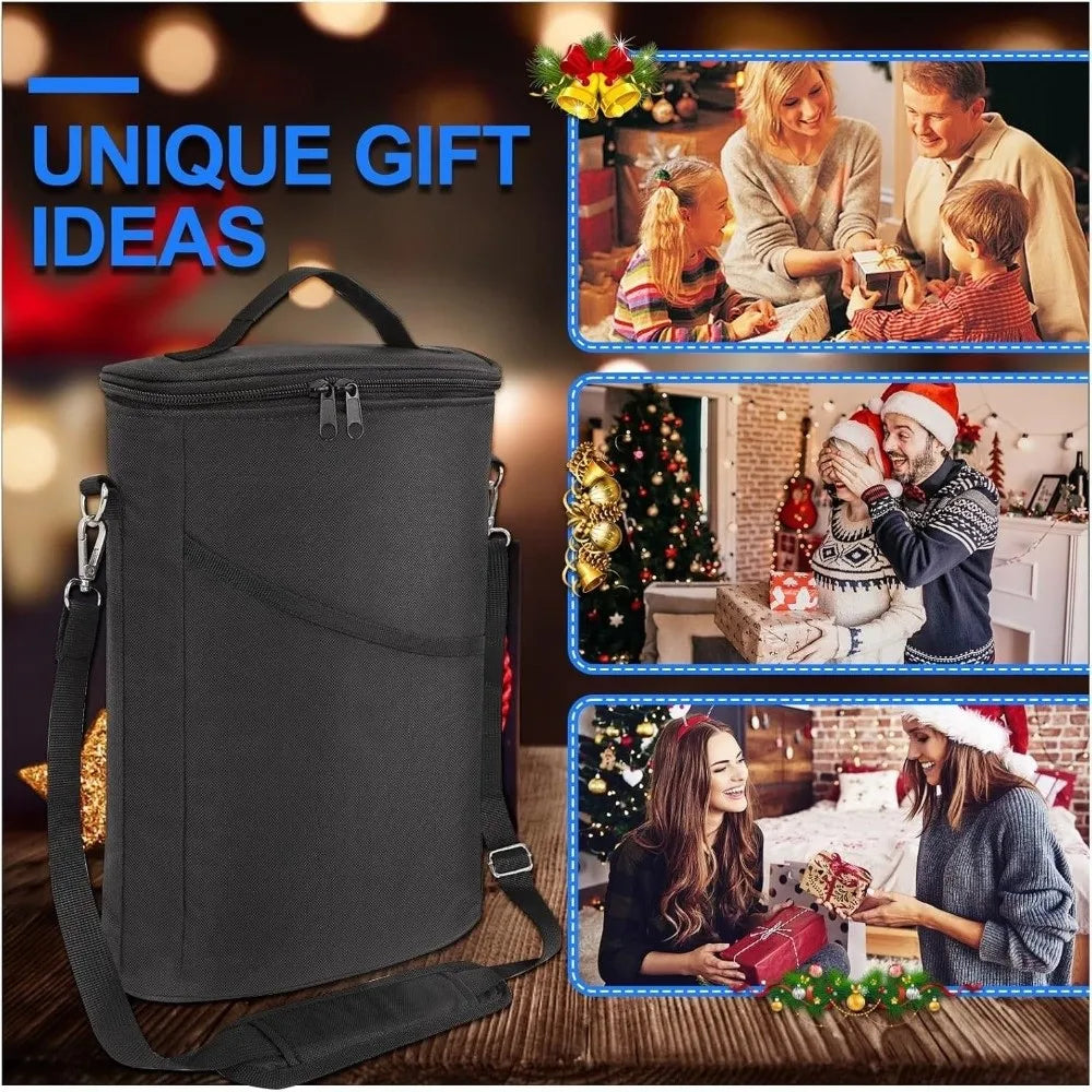 Insulated Leakproof Wine Cooler Bag with Shoulder Strap Insulated Wine Bag HIP