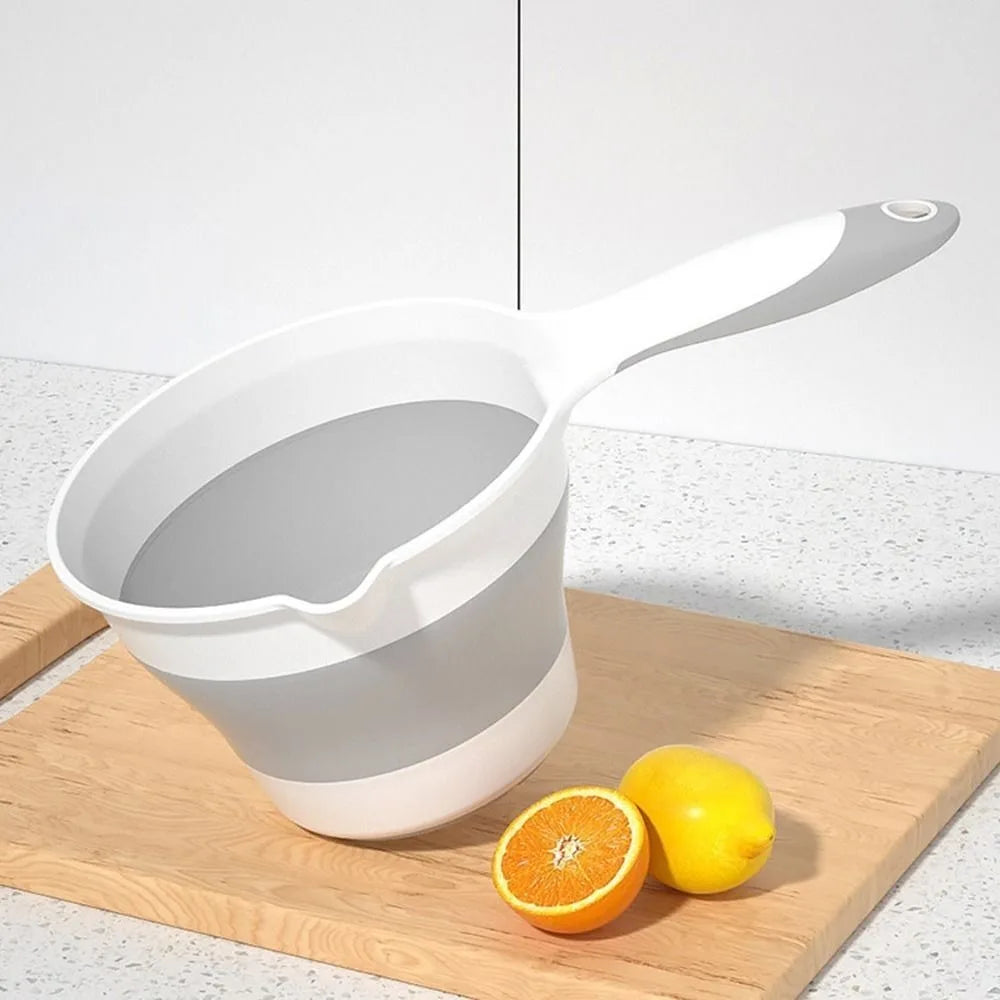 Collapsible Long Handle Bath Scoop – Foldable Water Ladle Folding Bath Scoop HIP