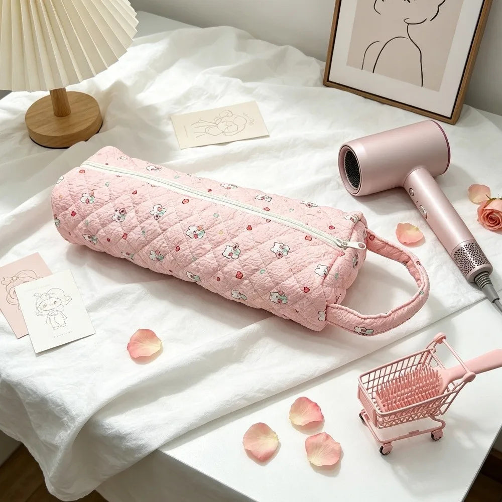 Quilted Hair Dryer Storage Bag – Dustproof, Large Capacity Hair Tool Storage Bag HIP Style 1